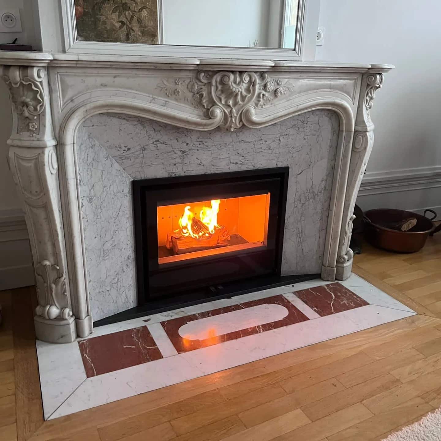 Insert ROCAL posé dans une cheminée existante à Amiens (2024) — vue 3